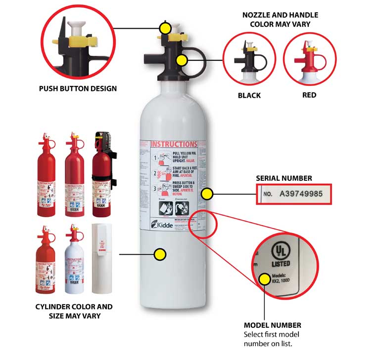 kidde fire extinguisher recall list